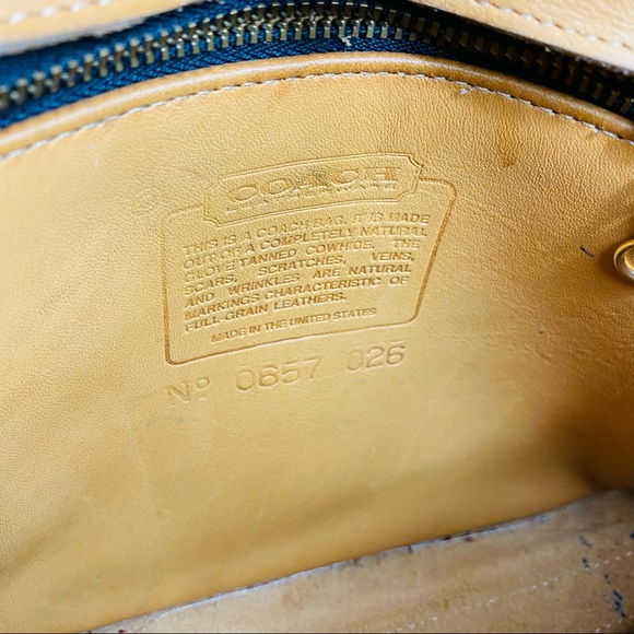 Vintage Coach Saddlebag Beige Leather - Picture 3 of 5